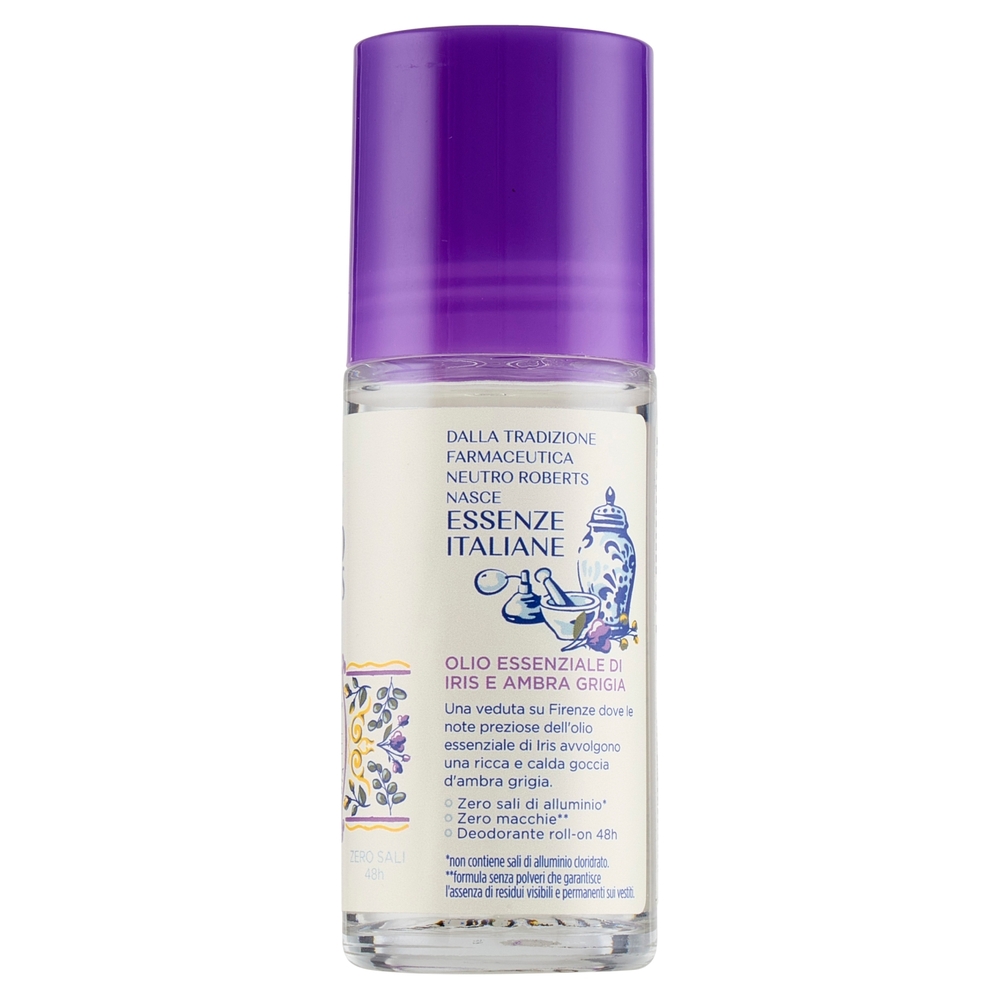 Neutro Roberts Essenze Italiane Firenze Olio Essenziale di Iris e Ambra Grigia 50 ml